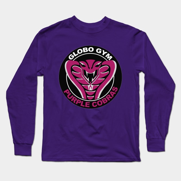 Globogym Purple Cobras Long Sleeve T-Shirt by Meta Cortex